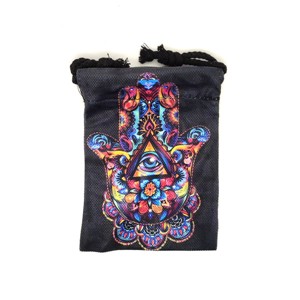 Színes Hamsa mintás szütyő � textil ajándéktasak 13x18 cm - Meska.hu