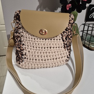 Bézs horgolt táska, Táska & Tok, Kézitáska & válltáska, Alkalmi táska, Horgolás, MESKA