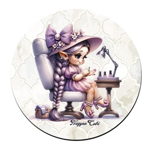 3 db cuki körmös manós kör alakú alátét szett (#50) -  - Meska.hu