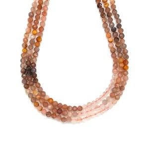 Holdkő hegyikristály fazettált golyó 4mm ékszerkészítő alapanyag (füzér), Kellékek & szerszámok, Ásvány alapanyag, Ásványfüzér, , MESKA