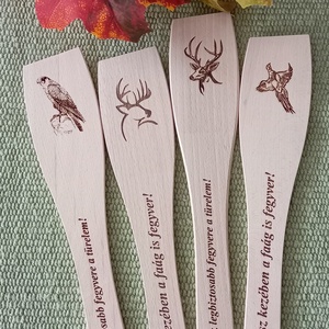 Gravírozott fakanál - otthon & életmód - konyhafelszerelés, tálalás - sütés, főzés - fakanál & fakanáltartó - Meska.hu