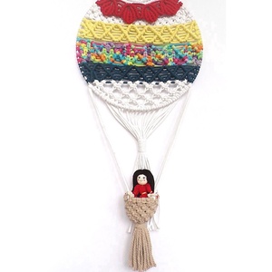 HŐLÉGBALLON PIROS, KÉK, Otthon & Életmód, Babaszoba, gyerekszoba, Babaszoba dekoráció, Csomózás, MESKA