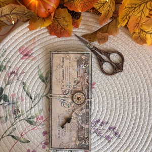 Steampunk stílusú mini napló rejtett zsebekkel - Steampunk booklet  - otthon & életmód - papír, írószer - jegyzetfüzet & napló - Meska.hu