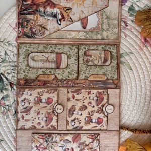 Őszi mini booklet, mini napló  - otthon & életmód - papír, írószer - jegyzetfüzet & napló - Meska.hu