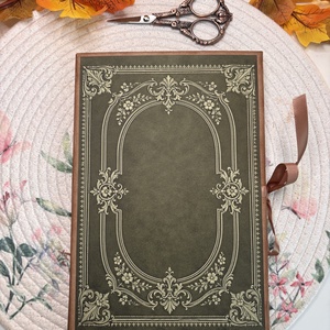 Vintage nagy méretű napló kihajtható lapokkal Emlékkönyv Vintage travel journal - Meska.hu