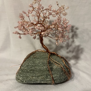 Sakura bonsai gyöngyből - otthon & életmód - dekoráció - asztal és polc dekoráció - bonsai - Meska.hu