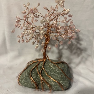 Sakura bonsai gyöngyből - otthon & életmód - dekoráció - asztal és polc dekoráció - bonsai - Meska.hu