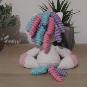 Horgolt amigurumi unikornis - játék & sport - plüssállat & játékfigura - unikornis - Meska.hu