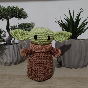 Baby Yoda - Grogu horgolt amigurumi figura - Meska.hu