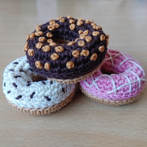 Horgolt fánk szett (amigurumi) - játék & sport - plüssállat & játékfigura - más figura - Meska.hu