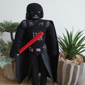 Horgolt Darth Vader, amigurumi figura - Meska.hu