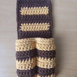 Horgolt távirányító tartó karfára - otthon & életmód - tárolás & rendszerezés - kontroller tartók - Meska.hu