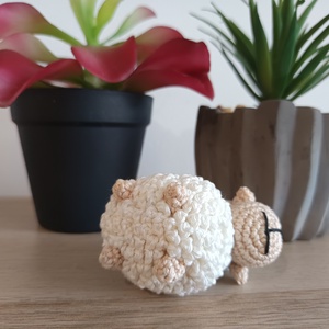 Horgolt húsvéti bárány  - játék & sport - plüssállat & játékfigura - plüss bárány - Meska.hu