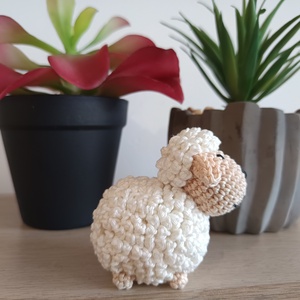 Horgolt húsvéti bárány  - játék & sport - plüssállat & játékfigura - plüss bárány - Meska.hu