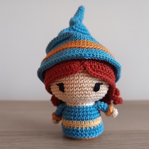 Horgolt minikirályság - Boszorkány amigurumi figura  - Meska.hu
