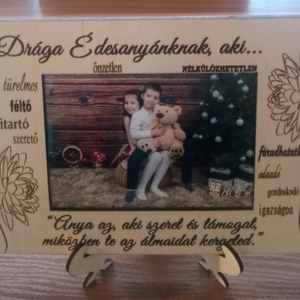 Anyák napi gravírozott képkeret , Otthon & Életmód, Dekoráció, Kép & Falikép, Képkeret, Gravírozás, pirográfia, MESKA