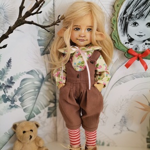 Mézike, a félszerzet - artdoll - baba - manó - játék & sport - baba & babaház - baba - Meska.hu