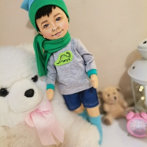 Hasonmás ragdoll - 32 cm fonalhajjal, Játék & Sport, Baba & babaház, Baba, Baba-és bábkészítés, MESKA