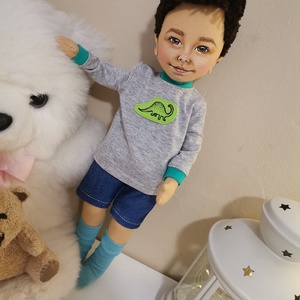 Hasonmás ragdoll - 32 cm fonalhajjal - játék & sport - baba & babaház - baba - Meska.hu