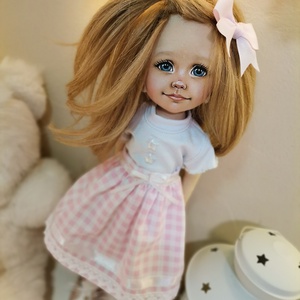 Hasonmás ragdoll - 32 cm moherhajjal, Játék & Sport, Baba & babaház, Baba, Baba-és bábkészítés, MESKA
