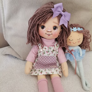 Cica csoport - Évike ragdoll, textil baba, Otthon & Életmód, Dekoráció, Dísztárgy, Baba-és bábkészítés, MESKA