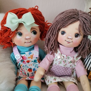 Cica csoport - Évike ragdoll, textil baba - otthon & életmód - dekoráció - dísztárgy - Meska.hu