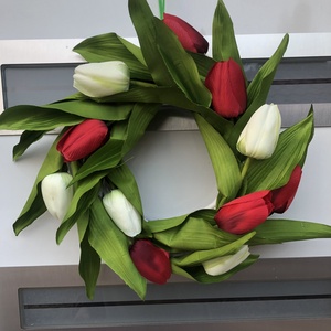 Tulipános ajtódísz  - otthon & életmód - dekoráció - ajtó- és ablak dekoráció - ajtódísz & kopogtató - Meska.hu