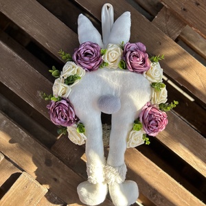 Nagyméretű tavaszi ajtódísz, Otthon & Életmód, Dekoráció, Ajtó- és ablak dekoráció, Ajtódísz & Kopogtató, Virágkötés, Varrás, MESKA