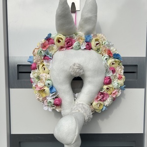 Vidám tavaszi ajtódísz - otthon & életmód - dekoráció - ajtó- és ablak dekoráció - ajtódísz & kopogtató - Meska.hu