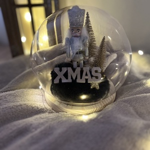 Ünnepi üvegbúra, Karácsony, Adventi díszek, Adventi asztaldísz, Virágkötés, MESKA