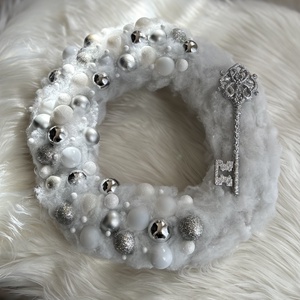 Hópihe ajtódísz , Karácsony, Adventi díszek, Adventi ajtódísz, Virágkötés, MESKA