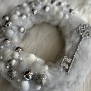 Hópihe ajtódísz  - karácsony - adventi díszek - adventi ajtódísz - Meska.hu