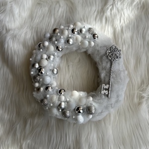 Hópihe ajtódísz  - karácsony - adventi díszek - adventi ajtódísz - Meska.hu