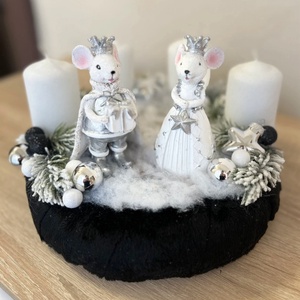 Adventi koszorú  - karácsony - adventi díszek - adventi gyertyadíszek és koszorúdíszek - Meska.hu
