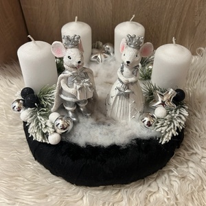 Adventi koszorú  - karácsony - adventi díszek - adventi gyertyadíszek és koszorúdíszek - Meska.hu