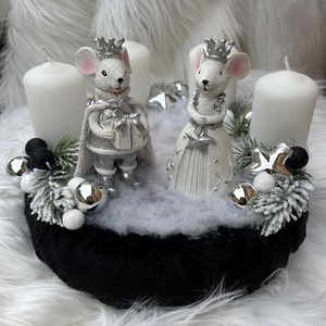 Adventi koszorú , Karácsony, Adventi díszek, Adventi gyertyadíszek és koszorúdíszek, Virágkötés, MESKA