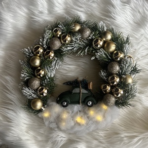 Elegáns karácsonyi ajtódísz  - karácsony - adventi díszek - adventi ajtódísz - Meska.hu