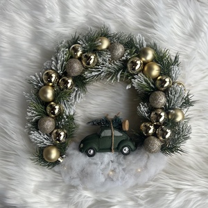 Elegáns karácsonyi ajtódísz  - karácsony - adventi díszek - adventi ajtódísz - Meska.hu