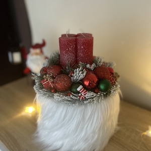 Adventi asztaldísz - karácsony - adventi díszek - adventi koszorú - Meska.hu