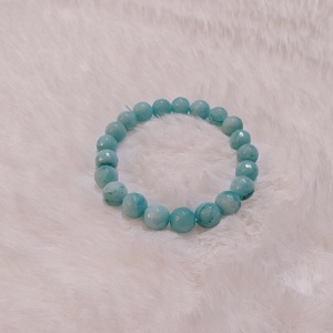 Sötét mentol jadeit féldrágakő karkötő, Ékszer, Karkötő, Ásványkarkötő, Gyöngyfűzés, gyöngyhímzés, MESKA