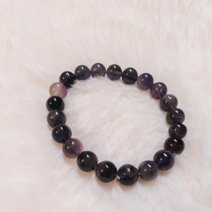 Színtiszta ametiszt féldrágakő karkötő, Ékszer, Karkötő, Ásványkarkötő, Gyöngyfűzés, gyöngyhímzés, MESKA