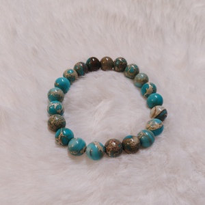 Türkiz regalit féldrágakő karkötő - Meska.hu