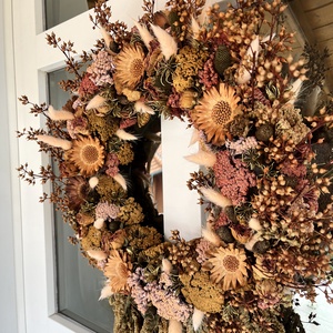 Terrakotta pasztel kopogtató.  - otthon & életmód - dekoráció - ajtó- és ablak dekoráció - ajtódísz & kopogtató - Meska.hu