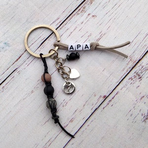 Apák napja, kulcstartó, autós függő, ajándék, névnap, születésnap, Karácsony - táska & tok - kulcstartó & táskadísz - kulcstartó - Meska.hu