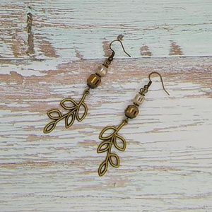 Leveles fülbevaló, ajándék, névnap, születésnap, Nőnap, Anyák napja, Húsvét, Karácsony, Télapó, ballagás, nyár - ékszer - fülbevaló - lógó fülbevaló - Meska.hu