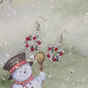 Hópile fülbevaló, ajándék, névnap, születésnap, Nőnap, Anyák napja, Húsvét, Télapó, Karácsony, Gyereknap, ballagás - ékszer - fülbevaló - lógó fülbevaló - Meska.hu