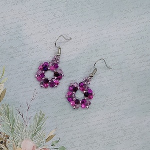 Hópile fülbevaló, ajándék, névnap, születésnap, Nőnap, Anyák napja, Húsvét, Télapó, Karácsony, Gyereknap, ballagás - ékszer - fülbevaló - lógó fülbevaló - Meska.hu