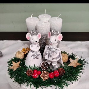 Diótörő adventi koszorú  - karácsony - adventi díszek - adventi koszorú - Meska.hu