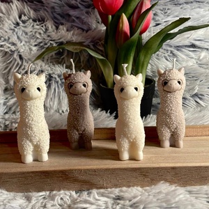 Alpaka/Láma forma gyertya, Kellékek & szerszámok, Dekorációs kellékek, Dekorációs gyertya, Gyertya-, mécseskészítés, MESKA