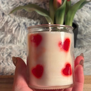 A szeretet fénye pohár gyertya 2. - otthon & életmód - gyertya, illat, aroma - illatviasz - Meska.hu